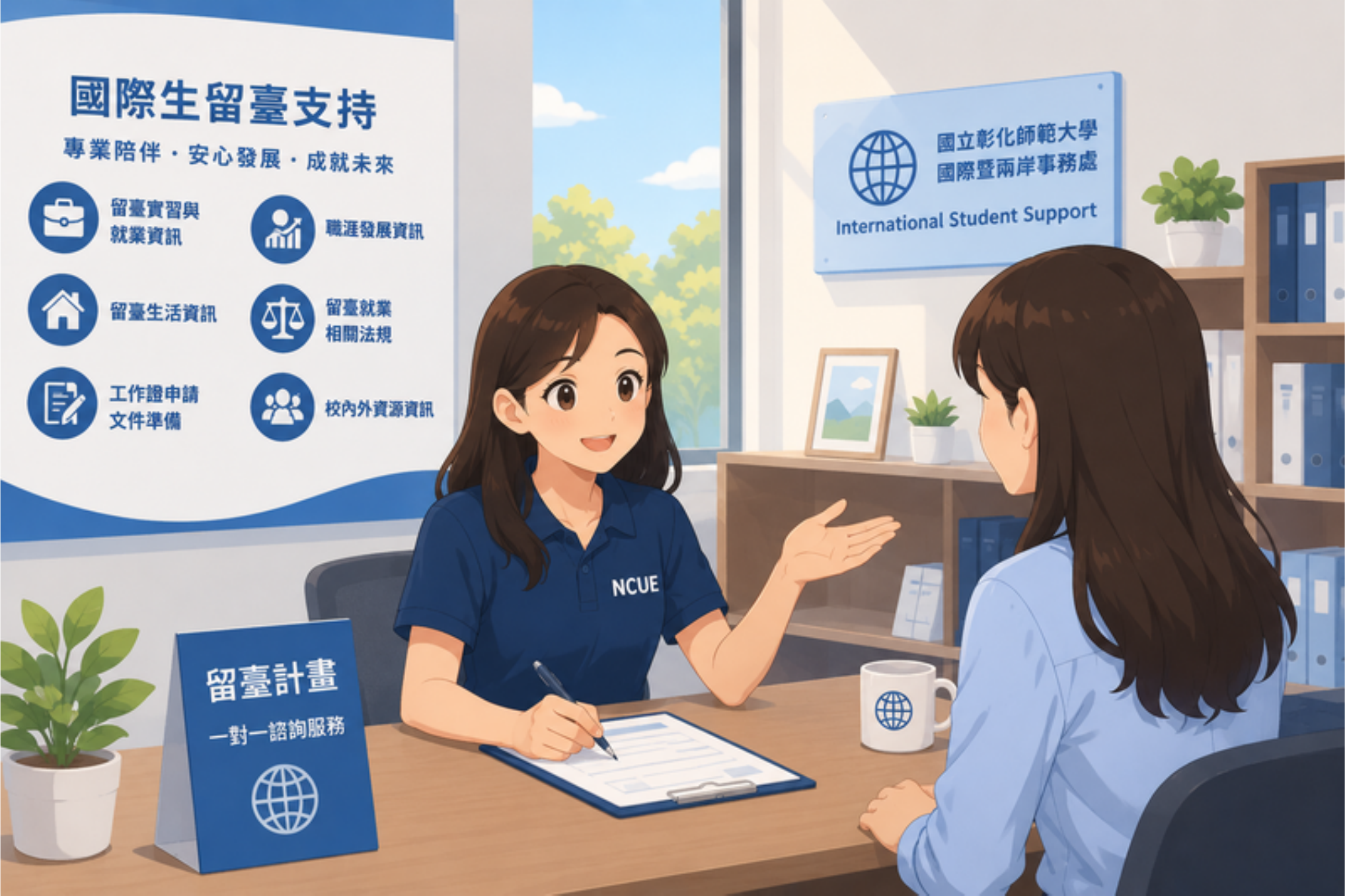 國際學生一對一諮詢情境