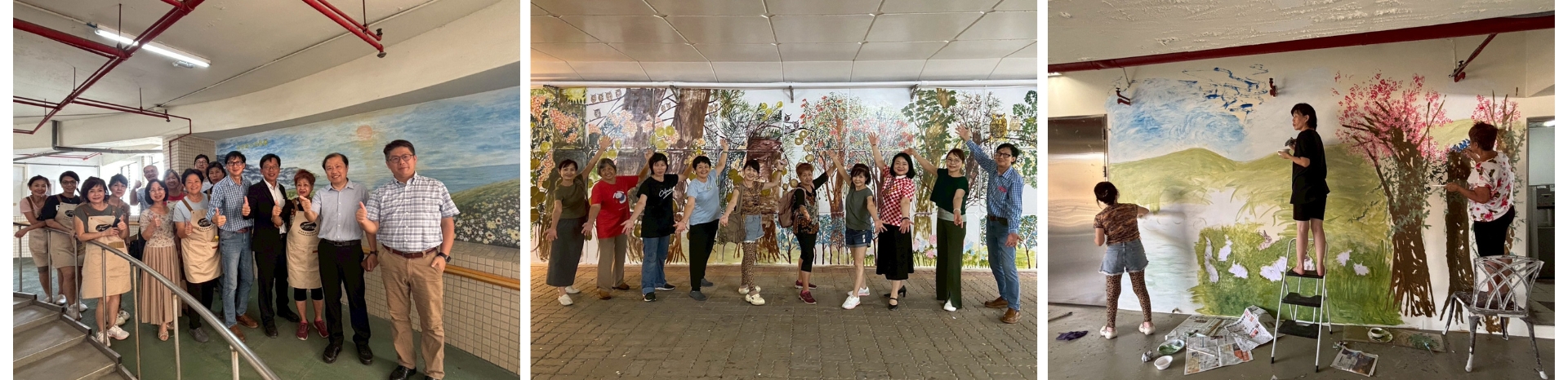 藝術無國界 馬來西亞藝術家蒞校彩繪壁畫傳遞希望、療癒心靈 Malaysian Artists Create Murals of Hope and Inspiration at NCUE